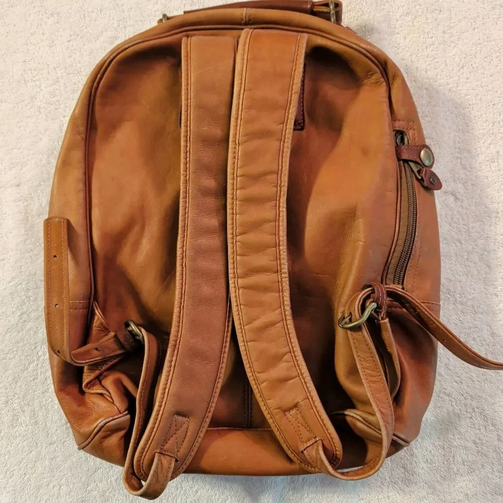 Dilana Design Collection Santa Fe Columbian Leather Backpack/Shoulder Bag